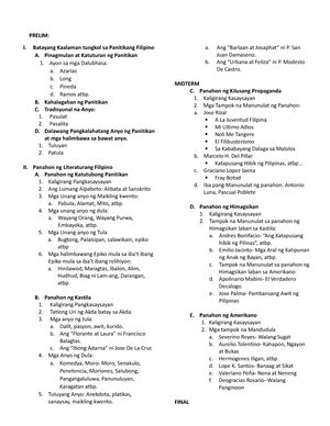 prerequisite tagalog